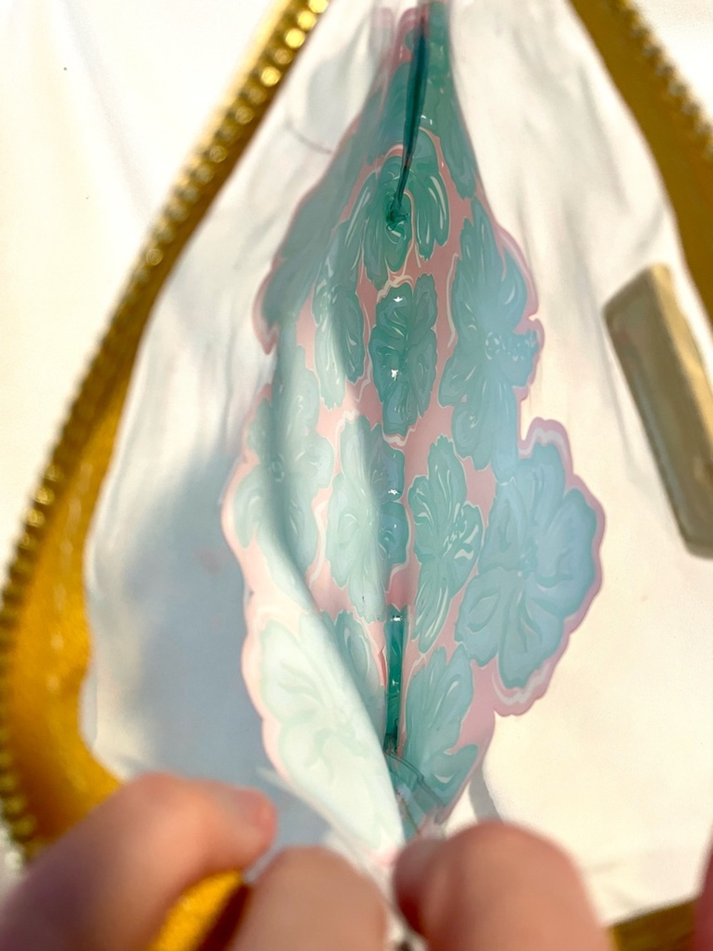 SIMPLY SOUTHERN Collection “Hibiscus” Clear Beach Pouch *NO Strap - Picture 5 of 8